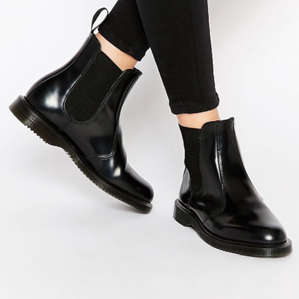 Black Dr Marten Flora Boots size 7